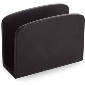 BINO Napkin Holder - Black Marble Napkin Dispenser for Dinner Table - Modern Kitchen Accessory