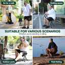 Walking Cane with Seat Holding 400 lbs Heavy-Duty Folding Cane Chair with Upgraded Detachable 3 Legs, ABC Markings, Adjustable 19"-22" Seat Height, Large Comfort Seat for Seniors