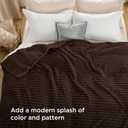 Bedsure GentleSoft Dark Chocolate Fleece Blanket for Couch - Cozy Soft Blankets for Women, Cute Small Throws for Girls, 108x90 Inches