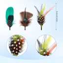 24 Pcs Hat Bands Decorative Feathers for Cowboy Panama Western Costume Headwear Women Men