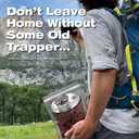 Old Trapper Zero Sugar Beef Jerky, Eight-Ounce Individual Package, Natural Wood Smoked Keto-Friendly Snack, 14 Grams of Protein, 70 Calories, and Zero Sugar Per Serving (Pack of One)