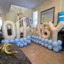 40 Inch Beige OH BABY Balloon for Baby Shower, Large Cream White Oh Baby Balloons Letters with Ribbon, Neutral Ivory Alphabet Oh Baby Balloon Banner Sign for Gender Reveal Backdrop Party Decorations