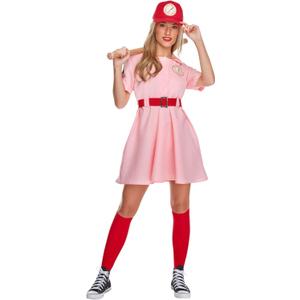 Morph, Pink Baseball Costume, Baseball Player Costume, Softball Halloween Costumes Women, Movie Character Costumes (Medium)