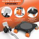 Heavy Duty Furniture Movers with 10 Wheels, Dual-Wheel Caster Square Dollies with Furniture Lifter and Base, 360 Swivel Casters, Non-Slip Pads, Up to 4000 lbs Load Capacity