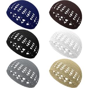 Boyiee Knit Kufi Hats Crochet Beanie Skull Caps Solid Colors Knit Cap Stretchy Knitted Crochet Hat for Men Women Teens