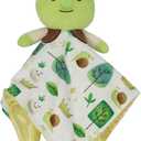 Shrek Blanky  Plush Shrek Head with Embroidered Facial Details  Made with Super Soft & Snuggly Material & Satin Underlay  Perfect for Nap Time or Loveable Gift for Baby Boys & Girls (12 inches x 12 inches)
