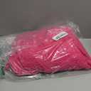 R.Vivimos Summer Dress for Women Cotton Ruffle Short Sleeves V Neck Casual Flowy Midi Dress with Belt (Medium, RedHotPink-Shortsleeve)