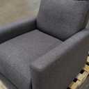 Anwick Swivel Rocker Recliner, Rocking Recliner Chair, Small Rocker Recliners for Small Spaces, Living Room, Bedroom, Nursery, RV (Grey)