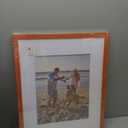 decorUhome 16x20 Picture Frame, Display Pictures 11x14 with Mat or 16x20 without Mat, Wall Hanging Poster Frame, Orange, 1 Pack