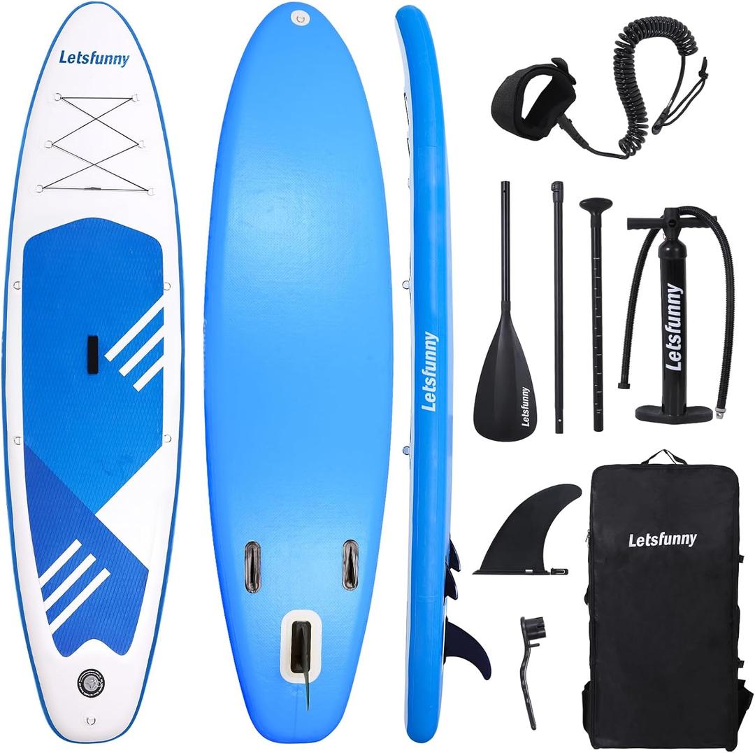 Stand Up Paddle Board, 10' Inflatable Paddleboard with Bag & Sup Accessories, Non-Slip Comfort Deck for Adults & Youth