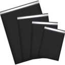 UCGOU 100 Pack Black Poly Mailers Variety Size Pack, 10x13 Inch & 12x15.5 Inch & 14.5x19 Inch &19x24 Inch, 25 PCS Each Shipping Bag, Self-sealing Adhesive Mailers Assorted Sizes for Small Business