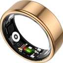 Smart Ring for Women&Men-Activity/Sleep/Heart Rate/HRV/Stress/Women's Health Tracker-IP76 Waterproof-No Subscription Fee Required-Compatible with iPhone &Android