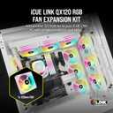 Corsair iCUE Link QX120 RGB 120mm Magnetic Dome RGB Single Fan - White