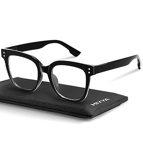 miyya Blue Light Glasses for Women & Men – Oversized UV & Blue Light Blocker Chunky Frames, AllDay Comfort, Stylish Eyewear