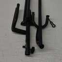 GLEAM Guitar Stand - Adjustable Fit Electric, Classical Guitars and Bass, Load Capacity 20LB, Accessories, Folding Type Black (CG-4)