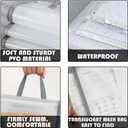 3 PACK Mesh Zipper Pouch Bags, Zipper Pouches for Organizing, Teacher Storage and Organization Bags(5, A4)