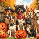 100 Piece Puzzles for Kids, Halloween Dog 100 Piece Puzzles for Adults, Halloween Puppies 100 Pieces Puzzle, Puzzle for Kids Ages 4-8 Jigsaw Puzzle for Seniors Kid Ages 6-10 Brain Teaser