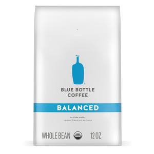 Blue Bottle Whole Bean Organic Coffee, Balanced, Medium Roast, 12 Ounce bag (Pack of 1)