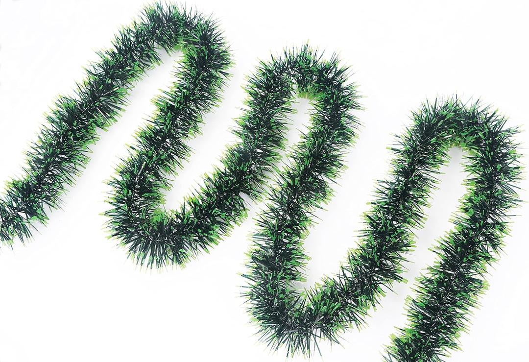 YYCRAFT Commercial Length Thick Foil Tinsel Garland 2 Inch Holiday Deocration(15 Yards,Dark Green) YYCRAFT Commercial Length Thick Foil Tinsel Garland 2 Inch Holiday Deocration(15 Yards,Dark Green)