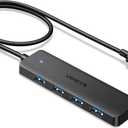 UGREEN USB 3.0 Hub, 4 Ports USB A Splitter Ultra-Slim USB Expander for Mouse, Keyboard, Flash Drive, U Disk, Printer Compatible with Laptop, Desktop PC, Xbox, PS5, and More 2FT