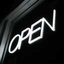 Ultra Bright LED Neon Open Sign - 22 Inch Electric Light Up Sign for Business Storefront Window Glass Door Retail Shop Store Bar Salon Restaurant, White