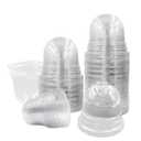 50 Pack Clear Plant Pot Domes, Transparent Seedling Domes Compatible with 4 Inch Seed Starter Pots for Indoor Outdoor Gardening(50Pcs, Clear)