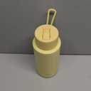 frank green - Ceramic Reusable Bottle - Stainless Steel Water Bottle With Straw, Insulated Water Bottle, Metal Water Bottle - Flip Straw Lid - 34oz - Buttermilk