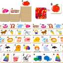 52 PCS Alphabet Memory Game, 26 Pairs Uppercase & Lowercase Letters Matching Game, Educational Early Learning Toy for Toddlers, Kindergarten, Kids 3+