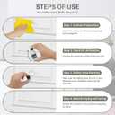 2 x White Touch Up Paint, Multi-Surface Touch Up Paint Pen For Cabinet, Furniture, Wall, Porcelain, Semi Gloss Appliance Paint Cover Scratches Interior & Exterior House Paint, 30ml, Black (1.5 Fl Oz (Pack of 1))