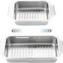 pollock 4 In 1 Collapsible Sink Colander for Kitchen Food Grade 304 Stainless Steel Over the Strainer Extend Drain Basket Washing Vegetable Fruits,Dishes