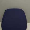 BUYUE Luxury 100% Pure Memory Foam Chair Cushion 1 Pack, Jacquard 16" U-Shape Comfortable Dining Chair Pad, Removable Slip Resistant Kitchen Chair Seat Cushion, (1 Piece, Navy Blue)