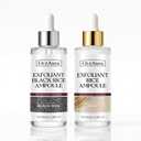 2-Pack plant-Based Exfoliating Ampoules, Deep Pore Cleansing Gentle Exfoliation Scrub For Face And Body Removes Dead Skin