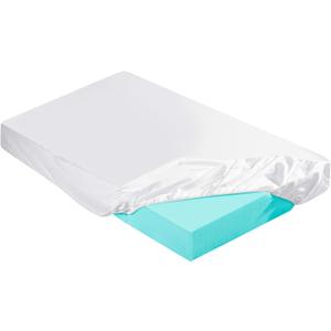 2-3 Inch Mattress Topper Cover (Only Cover) Memory Foam Protector Microfiber Memory Foam for Latex Mattress Topper Gel RV(Twin 75 x 38 Inch,White)