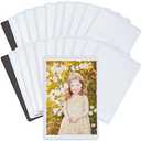 Juvale 5-Pack 2x3 Magnetic Picture Frames for Refrigerator, Locker, Office, Classroom, Wallet Size Photo Pocket Sleeves for Arts and Crafts Projects, Holds 2x3 Photos