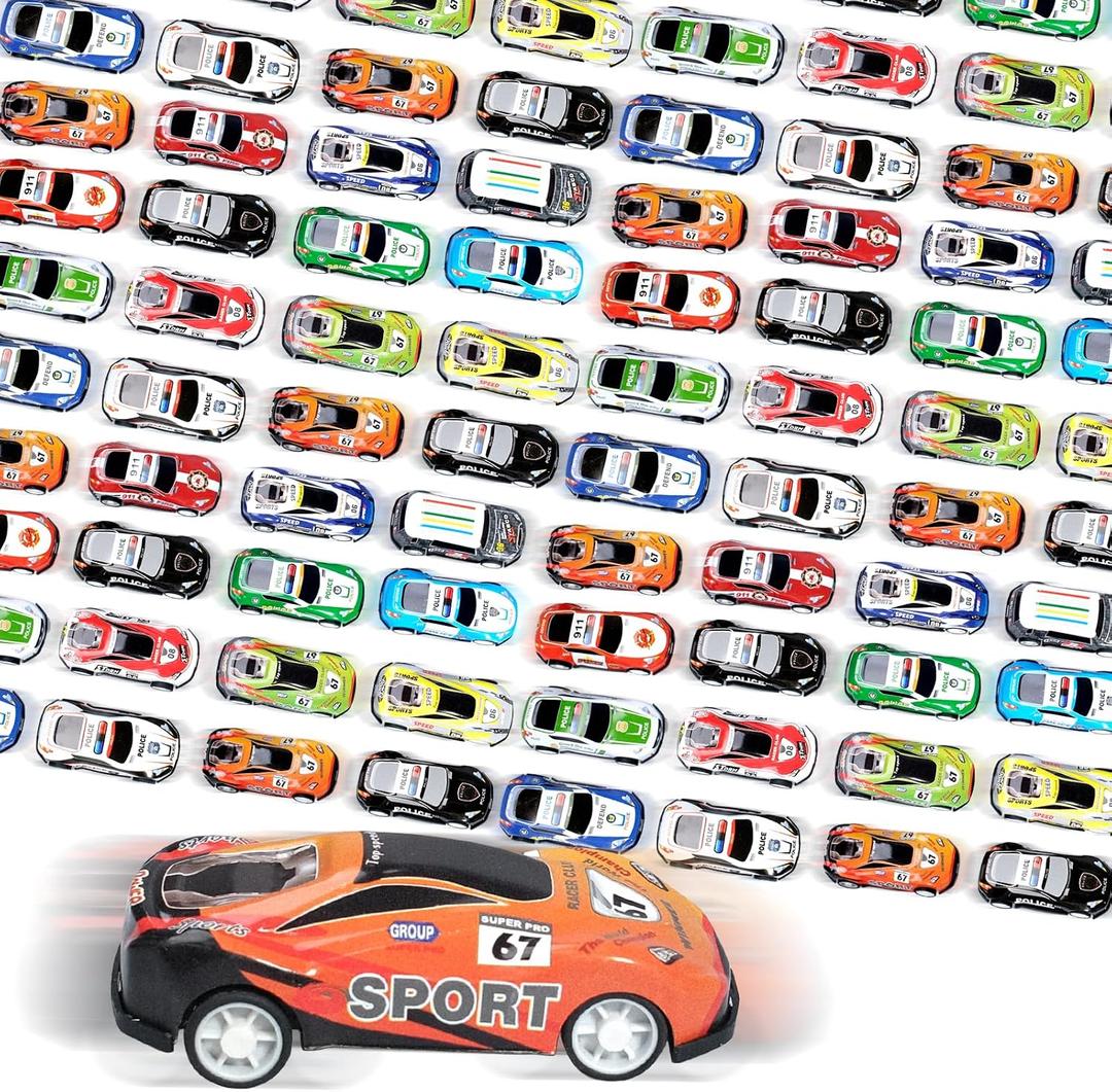 240 Pcs Mini Pull Back Cars Toy Cars Bulk Kids Pull Back Cars Party Favors Fun Goodie Bag Stuffers Metal Race Vehicles Classroom Prizes for Boys Girls Birthday Supplies