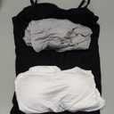 Ibeauti Womens Camisoles Tops with Built in Padded Bra Basic Breathable Tank Top Medium