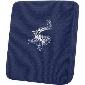 Hyha Waterproof Couch Cushion Covers for Pets, Non Slip Sofa Seat Cover for Dogs Washable, Soft Thick Stretch Jacquard Fabric, Sofa Slipcovers with Elastic Bottom (1 Piece for Backrest L, Navy)