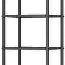 GIOTORENT 6-Wire Standing Storage Shelf for Bathroom Organizers and Storage & Laundry Room Organization, Metal Shelving Unit Pantry Rack for Kitchen & Bathroom, Black