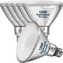 Explux Commercial-Grade LED PAR38, 120W Equivalent, 1400 Lumens, 40000 Hours, Classic Full Glass Flood Light Bulbs, Dimmable, Waterproof & Anti-Ageing, Bright White 3000K Spotlight, 6-Pack