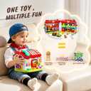 Montessori Toys for 1 Year Old Boy Girl, Toddler Busy Board Toys 1 Year Old | Farm Animals for Toddlers 1-3, Farm Toys with Sound & Light, Birthday Gifts for 1 Year Old Boy Girl, Toddler Toys 1-2