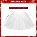 9 Pcs Snowman Costume Kit Christmas Costume Kit Snowman Skirt Hat Carrot Nose Scarf Gloves (Kid)