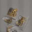 LEOBRO 60 PCS Lobster Claw Clasps and Key Rings, Keychain Clips and Key Chain Rings, Keychain Making Kit, for Key Chains, Jewelry Making, Crafts, Gold & Silver