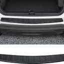 YOJOJOCO Exterior Rear Bumper Protector Compatible with Chevy Equinox 2024 2023 2022 2021 2020 2019 2018 Accessories ABS Material Rear Bumper Guard Trunk Sill Protector (Black)