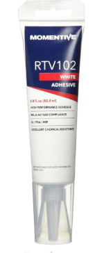Momentive-RTV102-2.8 RTV102 One Part Silicone Sealant, 2.8 Ounce Tube, White