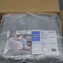 Large Bean Bag Chair for Adults/Kids with Filling, 3 ft Memory Foam Bean Bag Chairs with Filler Included, Ultra Soft Dutch Velvet Fabric, Bean Bag for Living Room - 3 Foot,Dark Gray (Fog Grey)