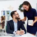 2 x Homsolver 40th Birthday Candle Gifts Women Men, Happy 40th Birthday Decorations Gift for Her Him, Funny 40 Years Old Gifts Ideas- Lavender Candles