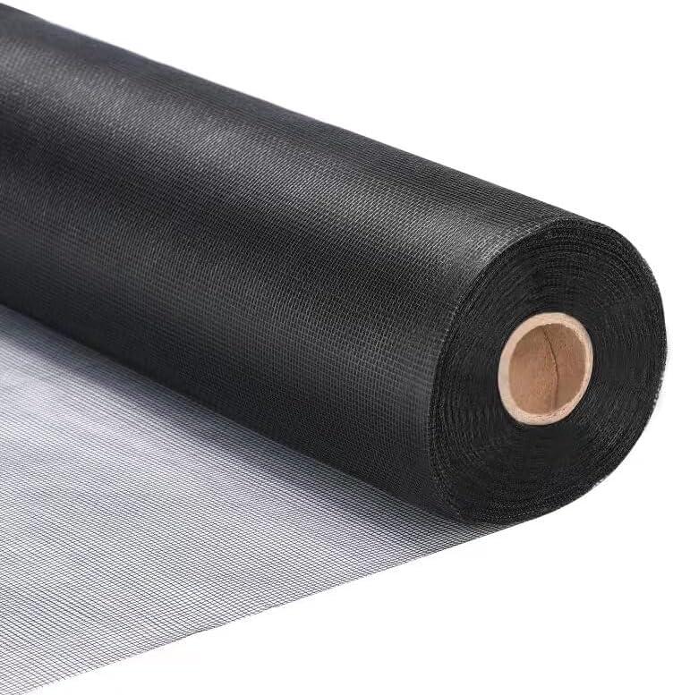 Fiberglass Window Screen Roll 48 x 100 Easy to Use Black Replacement Window Screens for House Windows or Door