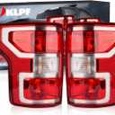 OKLPF Rear Brake Tail Light Compatible With 2018 2019 2020 Ford F150 F-150 Replace JL3Z-13404-H JL3Z-13405-H,Replace Red Taillight Assembly,Included Bulbs and Harness,Driver and Passenger Side