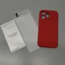 Magnetic for iPhone 15 Pro Max Case, Compatible with MagSafe, [Full Camera Protection][Screen Protector] Silicone Shockproof Protective Phone Case for iPhone 15 Pro Max 6.7", Deep Red