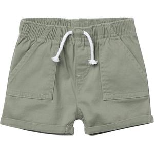 Gerber Baby Toddler Girls' Twill Shorts, Olive, 6-9 Months 